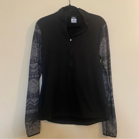 Nike Fleece Half Zip Athletic Top L - Picture 1 of 4